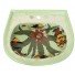 Mexican Talavera Pedestal Sink Oceano Capri